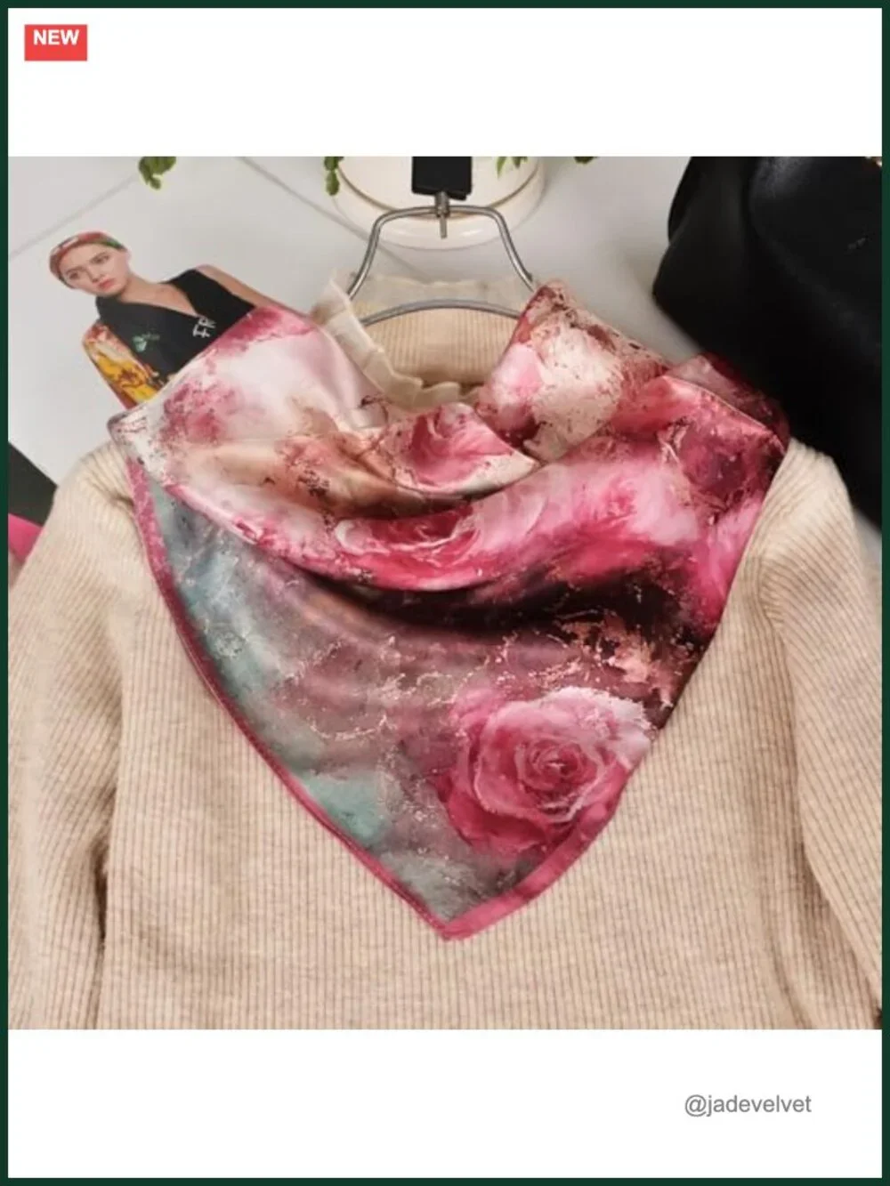 100% Mulberry Silk Neck Scarf 21